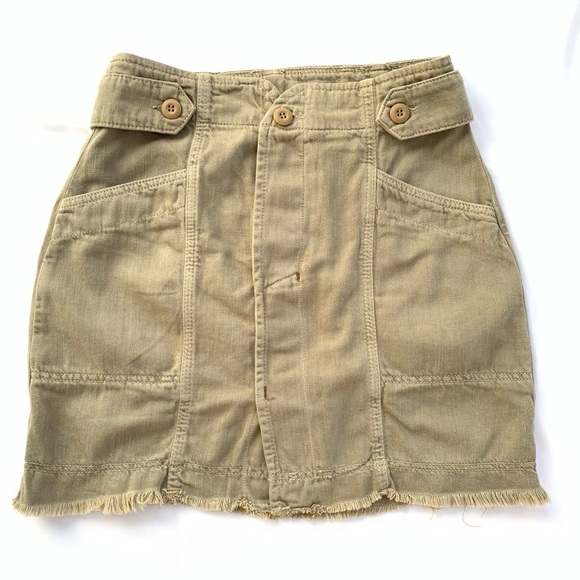 Free People High Waisted Mini Skirt Utility 8 - Picture 6 of 12